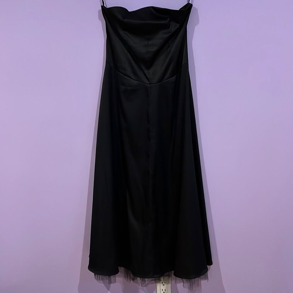 Jonathan Martin strapless black and tule dress size 11